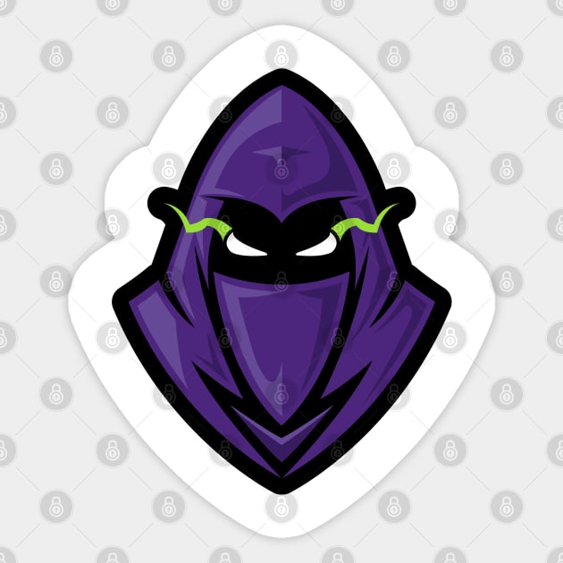 Hooded Mascot Logo Sticker by Green Dreads